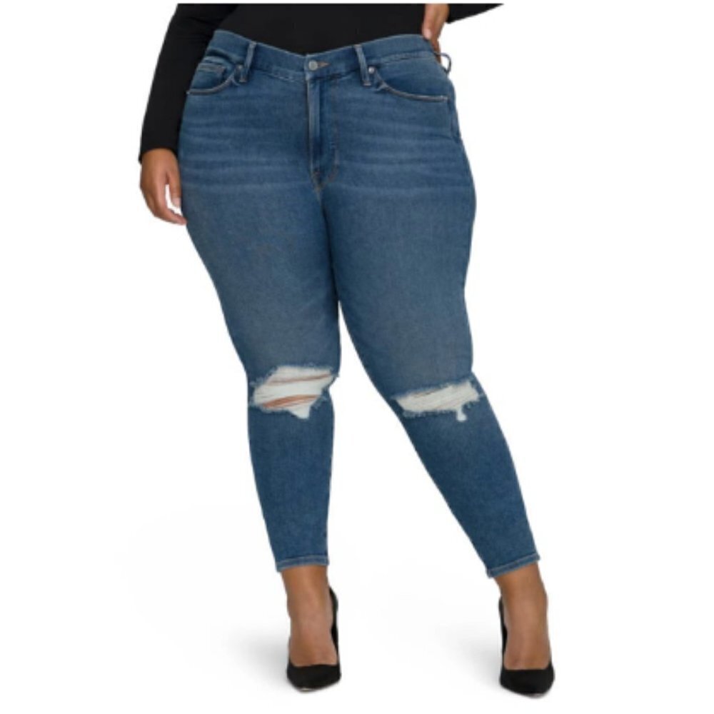 GOOD AMERICAN Good Legs Skinny Jeans In Blue621 sz 16